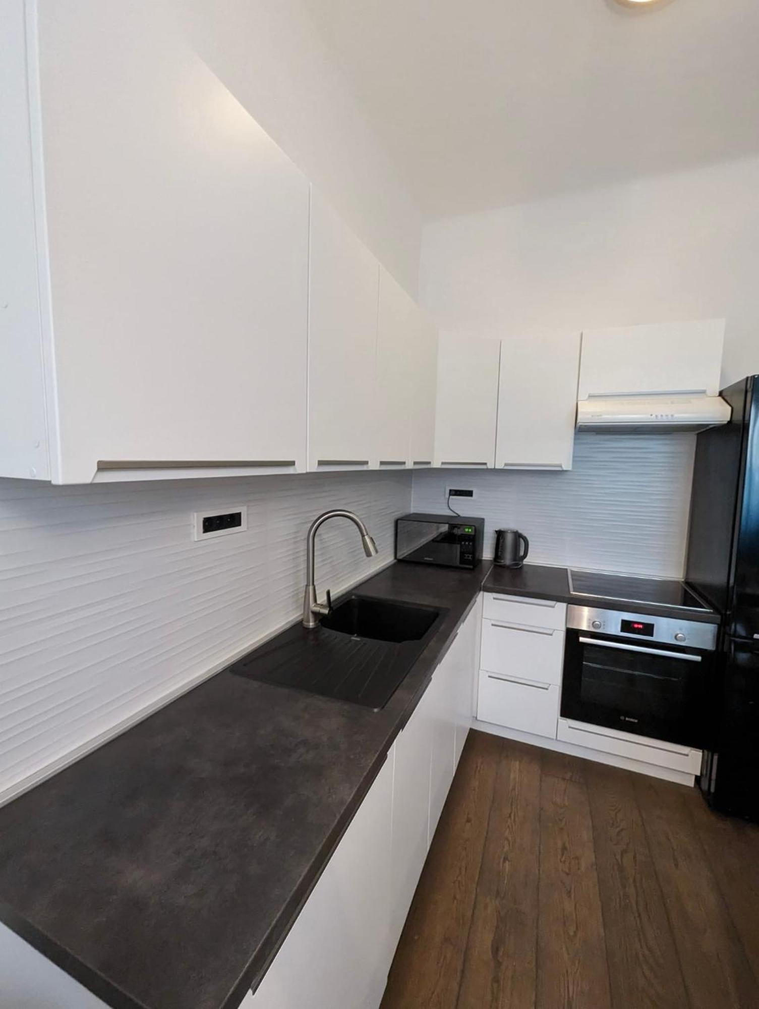 Fantabulous Downtown Abode W King Bed, 65" Tv, Washer And Tumble Dryer 萨格勒布 外观 照片